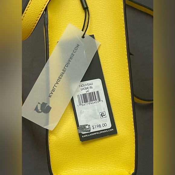 KARL LAGERFELD Nouveau Tote/Crossbody - Yellow - NWT - Picture 4 of 13